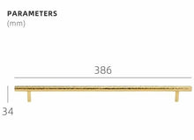 Load image into Gallery viewer, Solid Brass Handles  386mm (320mm CC)