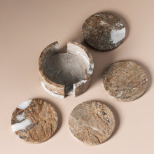 Load image into Gallery viewer, Odite Coasters (Set Of 4) - Multi Travertine
