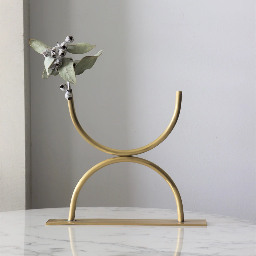 Symmetri - Solid Brass Vase